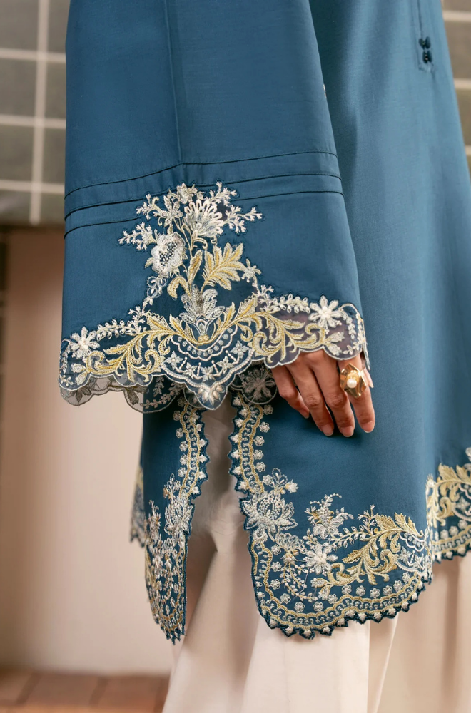 BATIK - 2PC Unstitched Lawn Embroidered Shirt with Lawn Trouser - ES 2208