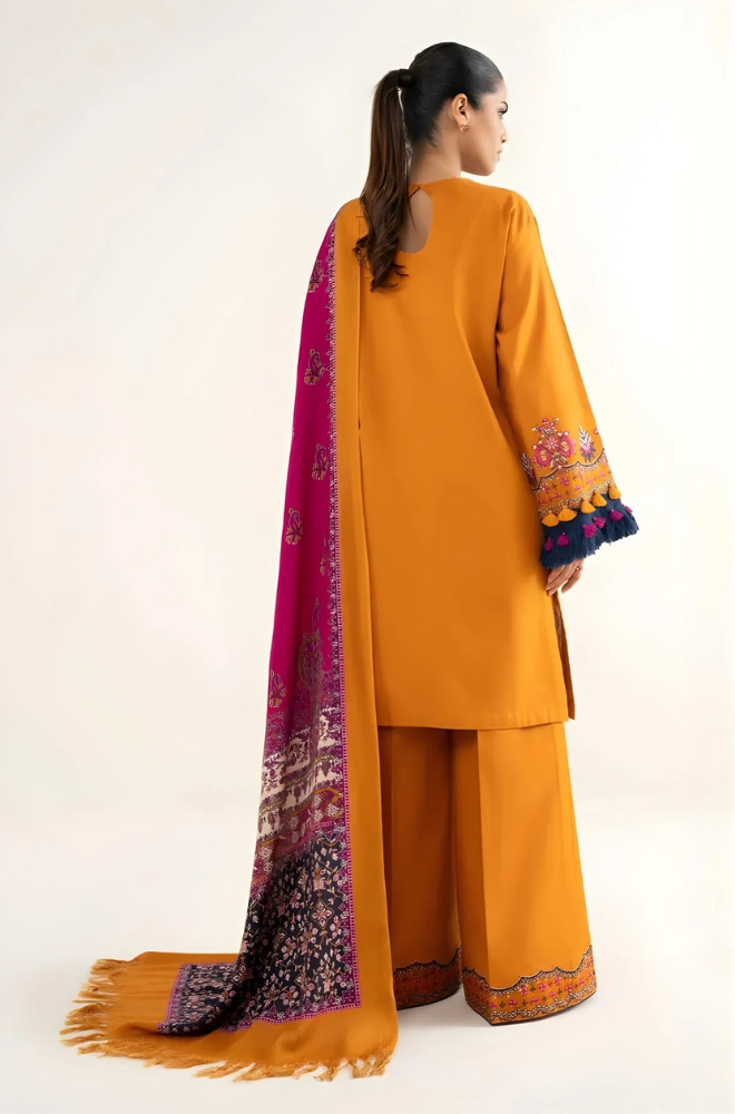 Sapphire - 3PC Khaddar Embroidered Shirt with Digitally Printed Dupatta (Unstitched) - ES 2100
