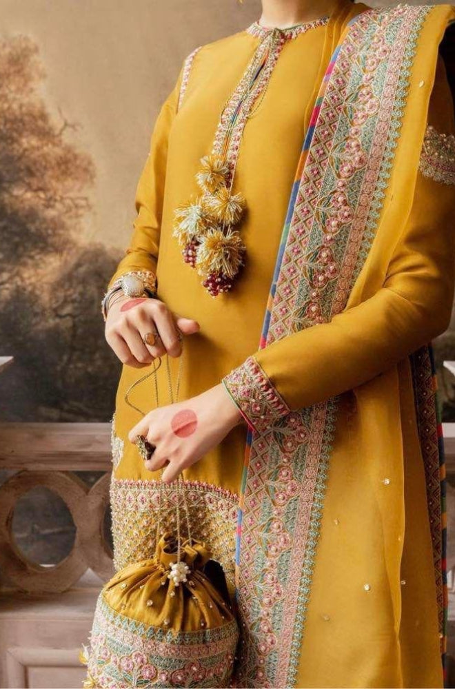 LAAM - Fully Heavy Embroidered Front With Dupatta Embroidered With 4 Side Embroidered Border - ES 2022