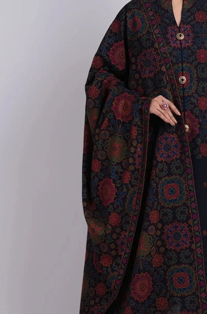 Bareeze - 3PC Unstitched Dhanak Embroidered Shirt With Dhanak Embroidered Shawl and Trouser - ES 1794