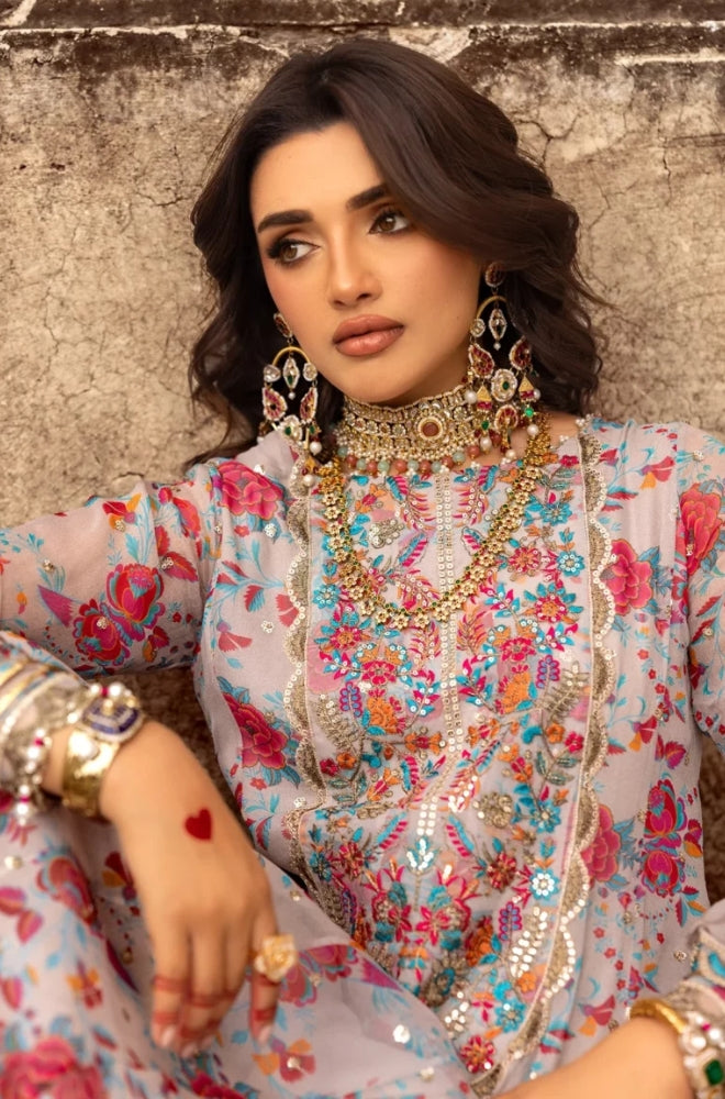 CHARIZMA - Fully Heavy Embroidered Front With Chiffon Dupatta - ES 2021