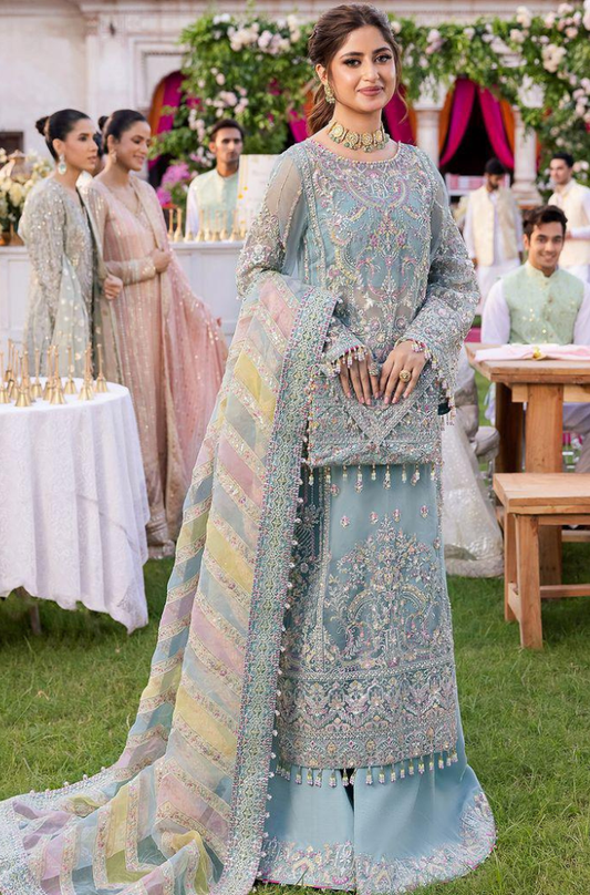 KANWAL MALIK - 3PC Unstitch Embroidery Wedding Collection - ES 2048