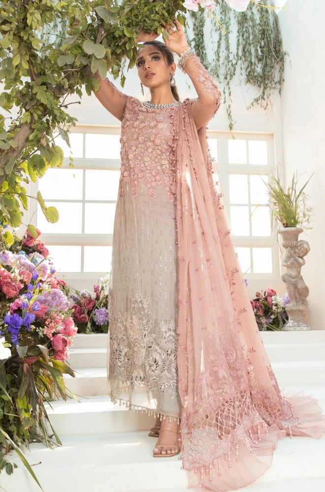 EXCLUSIVE UNSTITCHED EMBROIDERED DRESS - ES1139