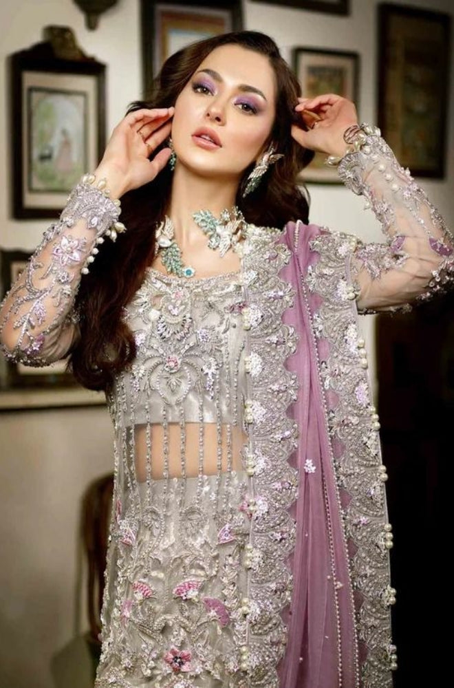 EXCLUSIVE UNSTITCHED EMBROIDERED DRESS - ES1133