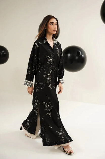 Lulusar - 2PC Unstitched Shamooz Silk Printed Shirt and Trouser - ES1109