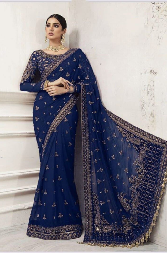 Maria b saree wedding collection - ES 2041