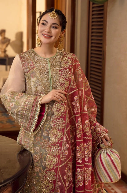 EXCLUSIVE UNSTITCHED EMBROIDERED DRESS - ES1131