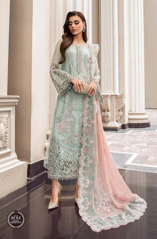 EXCLUSIVE UNSTITCHED EMBROIDERED DRESS - ES1137