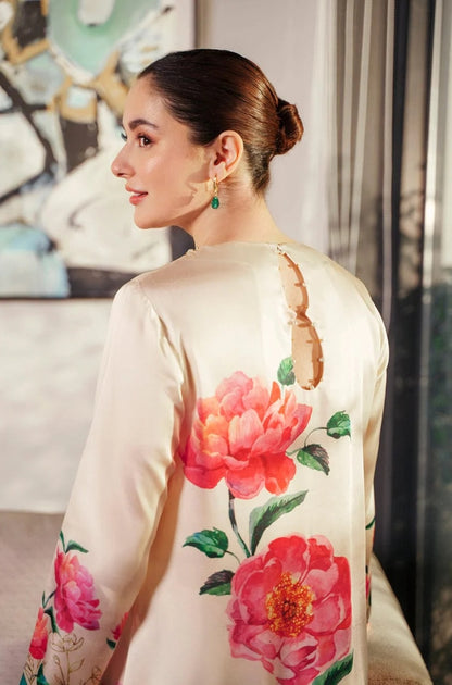 Lulusar -  3PCS Unstitched Digital Printed Silk Dress - ES1112
