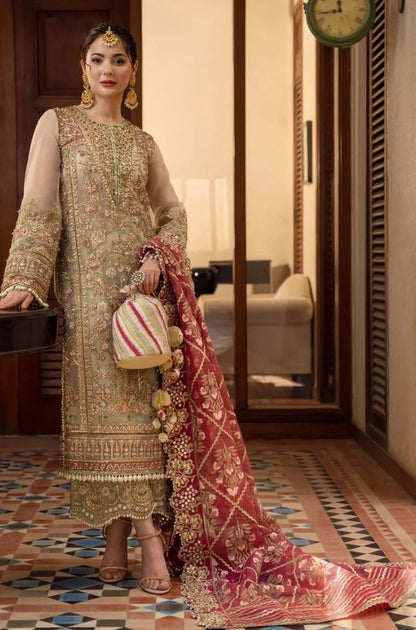 EXCLUSIVE UNSTITCHED EMBROIDERED DRESS - ES1131