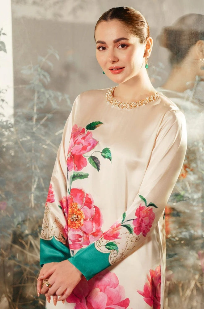 Lulusar -  3PCS Unstitched Digital Printed Silk Dress - ES1112