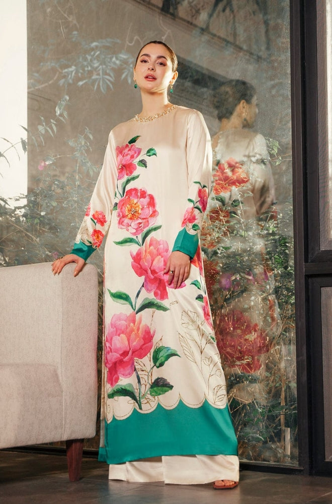 Lulusar -  3PCS Unstitched Digital Printed Silk Dress - ES1112