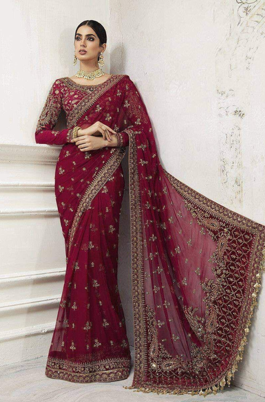 Maria b saree wedding collection - ES 2043