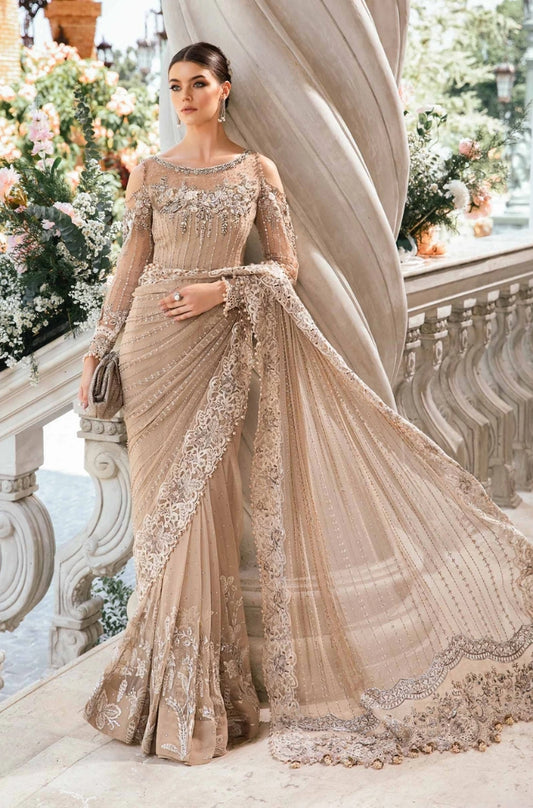 EXCLUSIVE UNSTITCHED SAREE. - ES1125