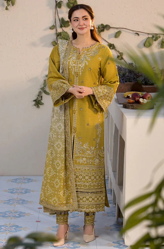 LAAM - 3PC Dhanak Embroidered Suit With Digital Printed Shawl - ES 2026