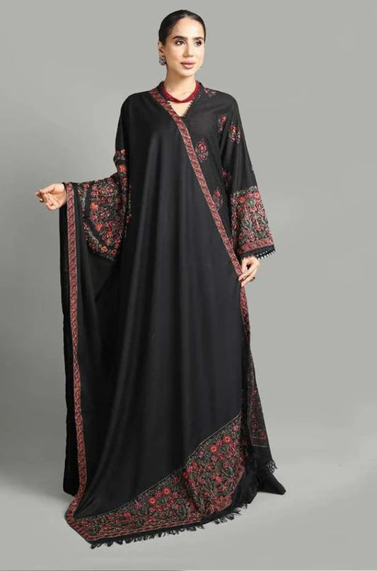 Bareeze - 3PC Fully Embroidered Front With Dhanak Embroidered Shawl - ES 1803