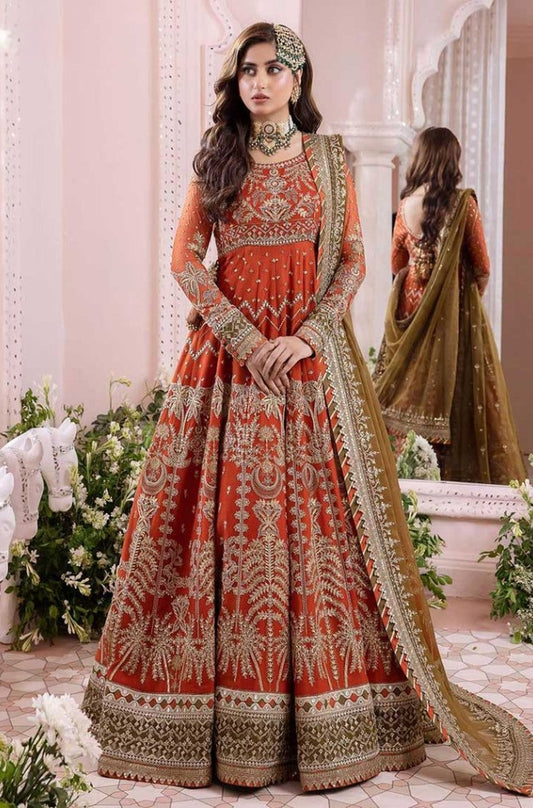 EXCLUSIVE UNSTITCHED EMBROIDERED DRESS - ES1140