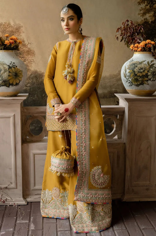 LAAM - Fully Heavy Embroidered Front With Dupatta Embroidered With 4 Side Embroidered Border - ES 2022