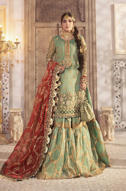 MARIA B - Masuri , Organza & Silk Embroidery Wedding Collection ES- 1715