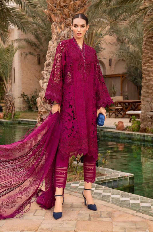 MARIA B - FULLY HEAVY EMBROIDERED ON COTTON  WEDDING COLLECTION - ES1779