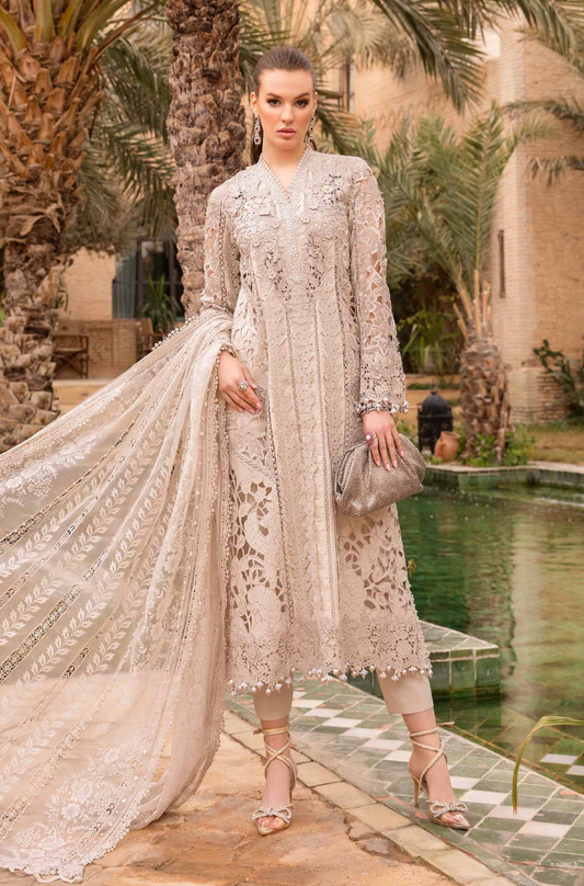 MARIA B - FULLY HEAVY EMBROIDERED ON COTTON  WEDDING COLLECTION - ES1778