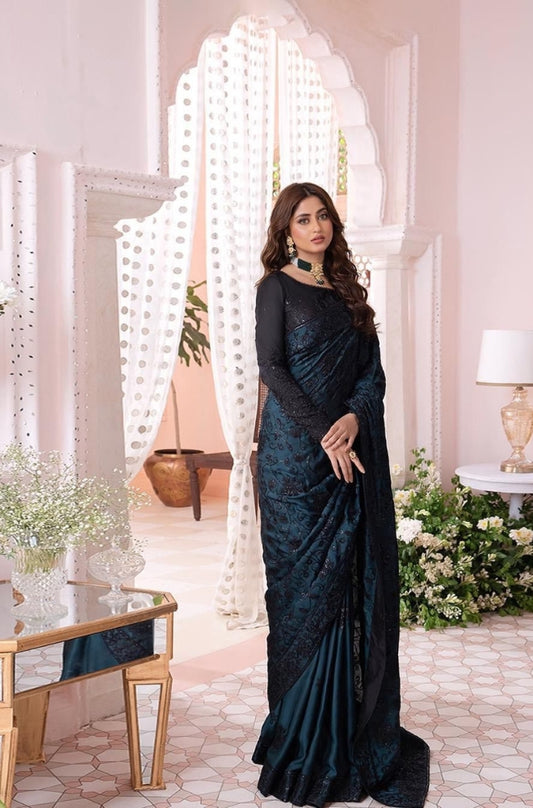 EXCLUSIVE UNSTITCHED SAREE - ES1127