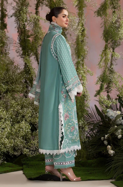 Sobia Nazir - 3PC Unstitch Lawn Embroidered Shirt with Embroidered & Printed Chiffon Dupatta - ES 2151