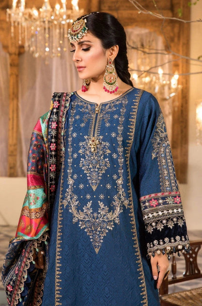 EXCLUSIVE UNSTITCHED EMBROIDERED DRESS - ES1130