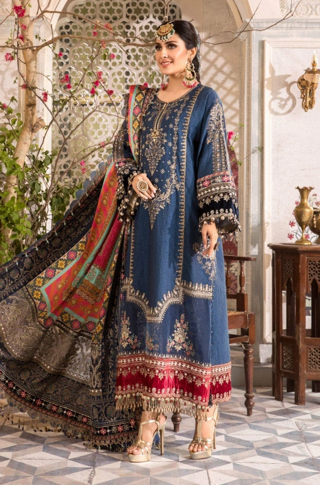 EXCLUSIVE UNSTITCHED EMBROIDERED DRESS - ES1130