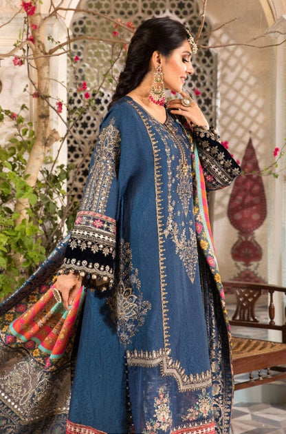 EXCLUSIVE UNSTITCHED EMBROIDERED DRESS - ES1130