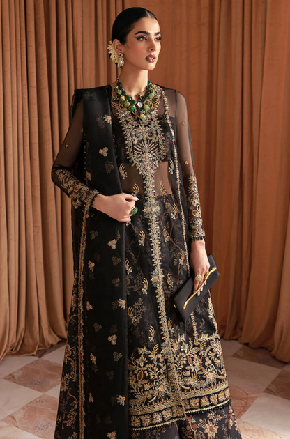 Ayzel By Afrozeh Embroidered Organza Unstitched 3 Piece Suit - ES 1719