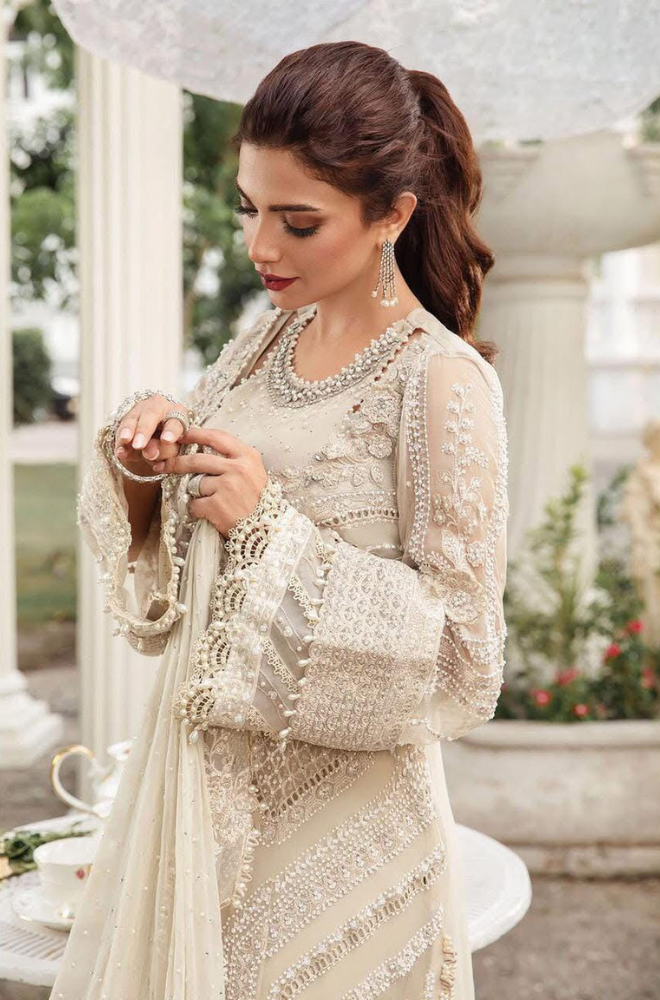 Maria B- Chiffon Wedding Suit - ES 1742