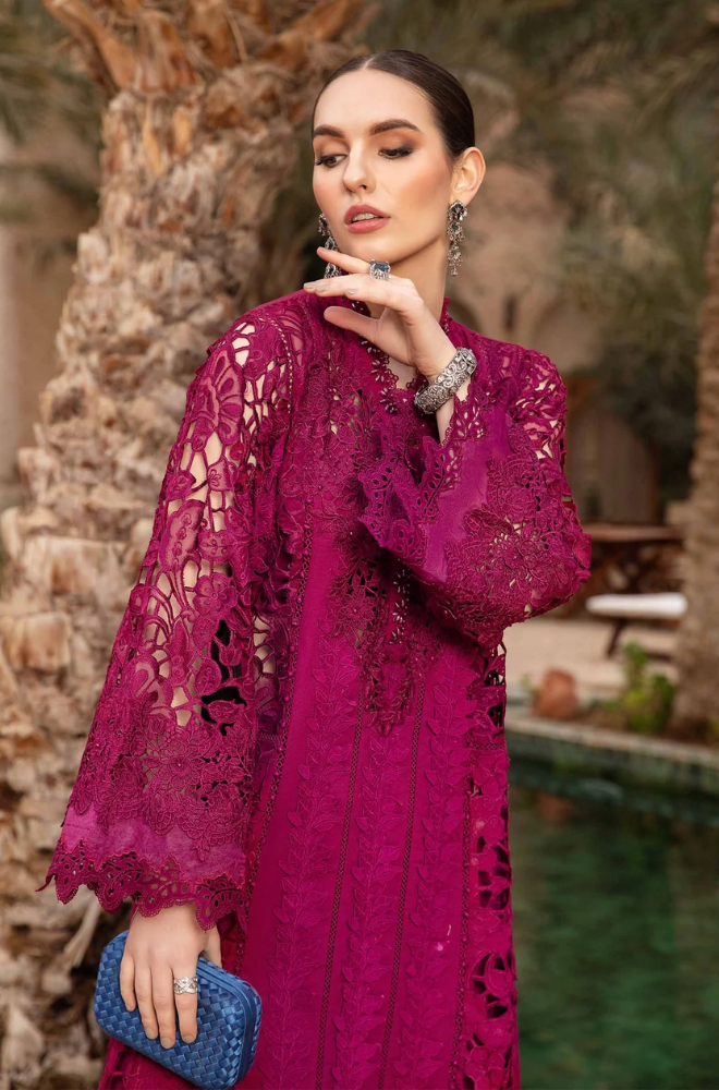 MARIA B - FULLY HEAVY EMBROIDERED ON COTTON  WEDDING COLLECTION - ES1779
