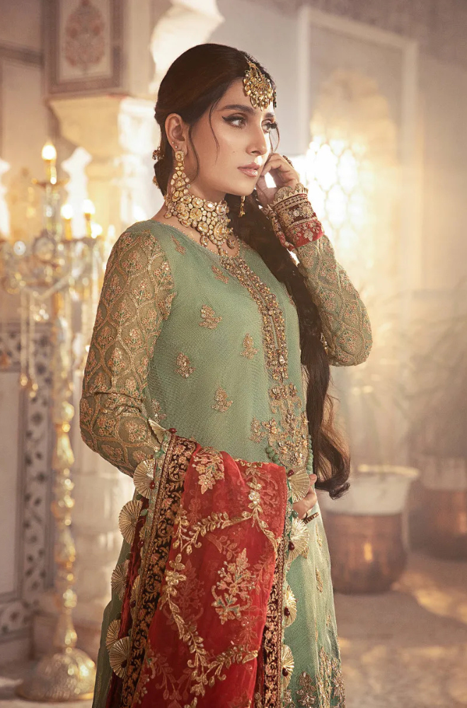 MARIA B - Masuri , Organza & Silk Embroidery Wedding Collection ES- 1715