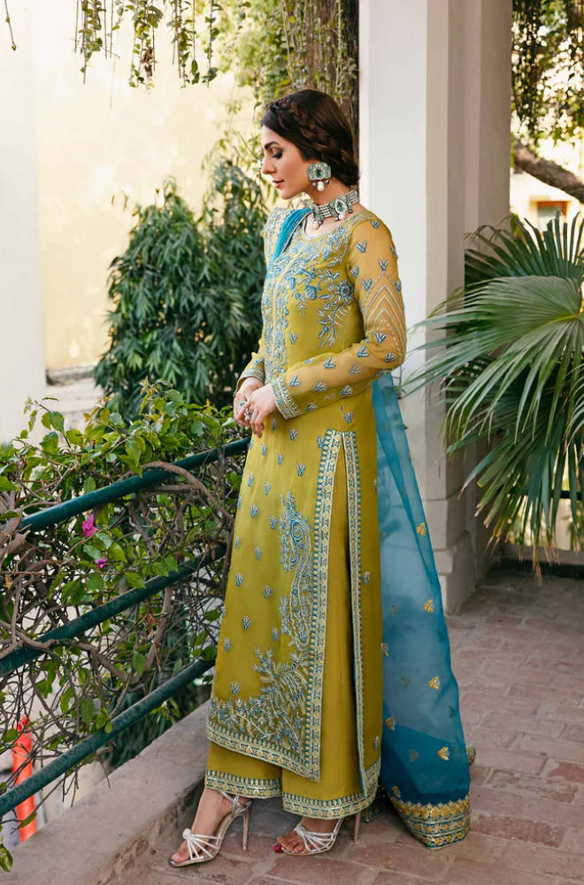 AKBAR ASLAM - ORGANZA HEAVY EMBROIDERED - ES1776