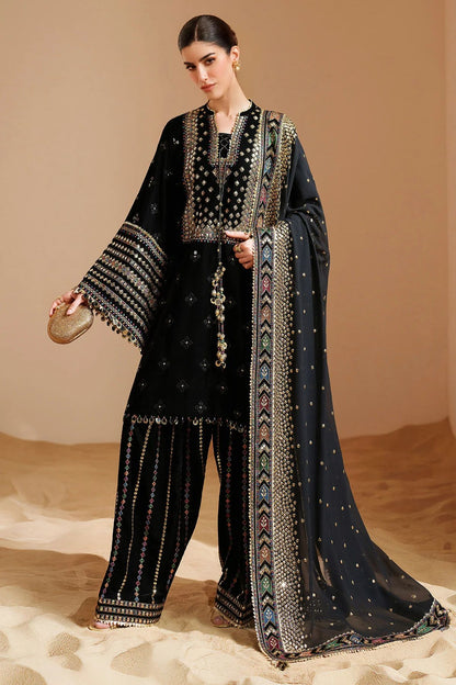 Jazmin - 3PC Unstitched Lawn Embroidered Shirt with Embroidered Slub Net Dupatta and Trouser - ES 2229