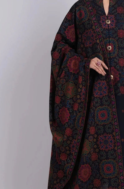 Bareeze - 3PC Unstitched Dhanak Embroidered Shirt With Dhanak Embroidered Shawl and Trouser - ES 1794