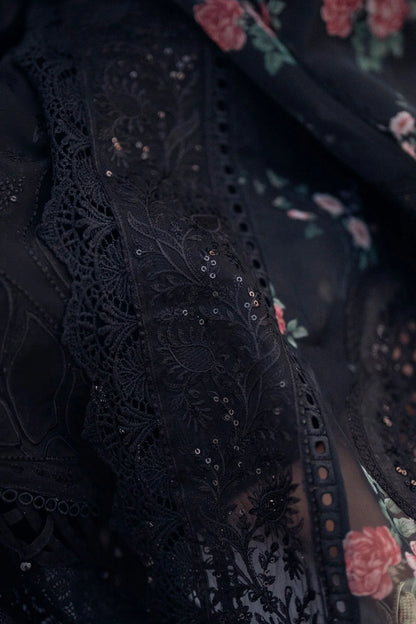 NUREH - 3PC UNSTITCHED LAWN EMBROIDERED SHIRT WITH CHIFFON PRINTED EMBROIDERED DUPATTA AND TROUSER - ES 1313