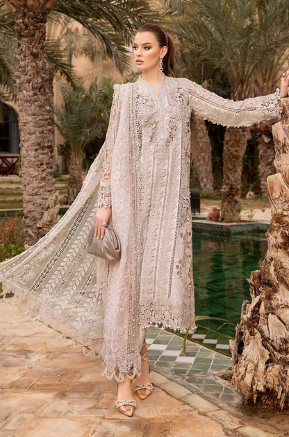 MARIA B - FULLY HEAVY EMBROIDERED ON COTTON  WEDDING COLLECTION - ES1778
