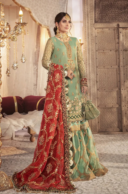 MARIA B - Masuri , Organza & Silk Embroidery Wedding Collection ES- 1715