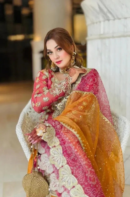 EXCLUSIVE UNSTITCHED EMBROIDERED DRESS - ES1136