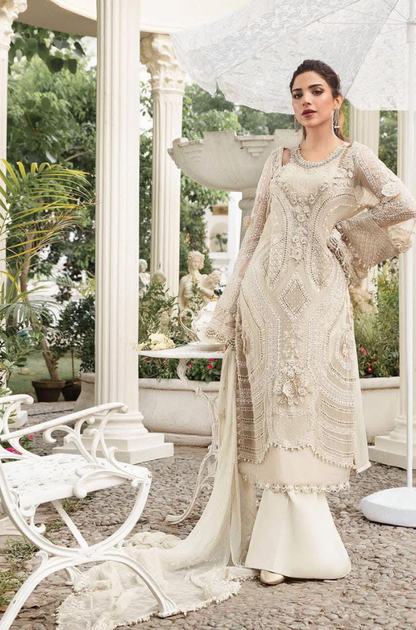 Maria B- Chiffon Wedding Suit - ES 1742