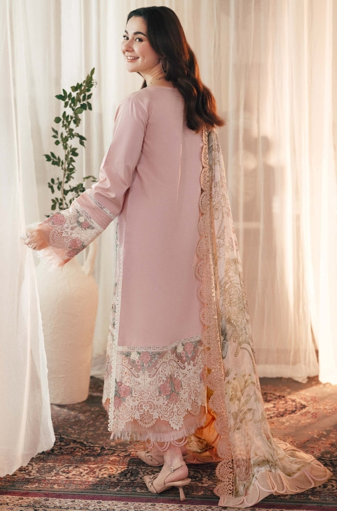 Jade - Lawn 3PC Unstitched Embroidered Shirt with Printed Chiffon Dupatta - ES1232