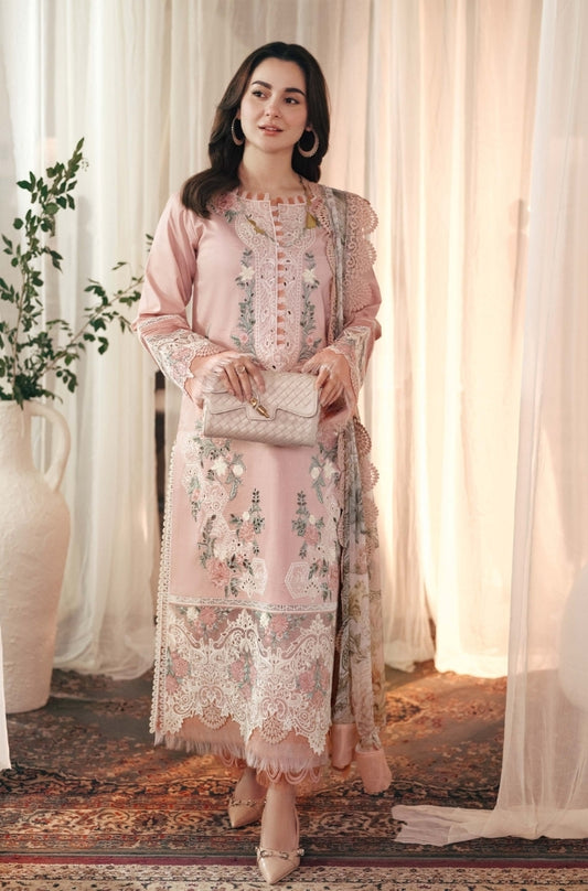 Jade - Lawn 3PC Unstitched Embroidered Shirt with Printed Chiffon Dupatta - ES1232