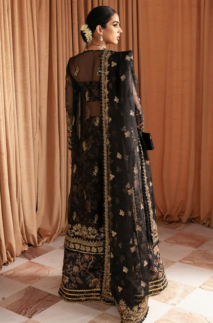 Ayzel By Afrozeh Embroidered Organza Unstitched 3 Piece Suit - ES 1719