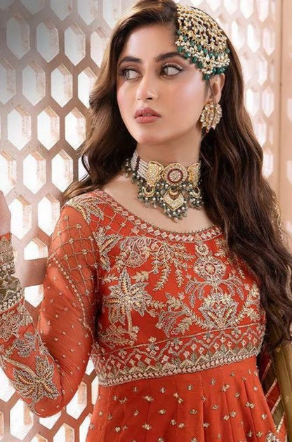 EXCLUSIVE UNSTITCHED EMBROIDERED DRESS - ES1140