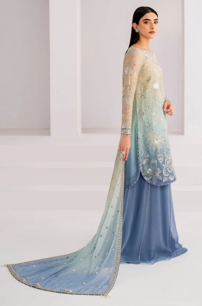 JAZMIN - Heavy Embroidered On Chiffon - ES 1775