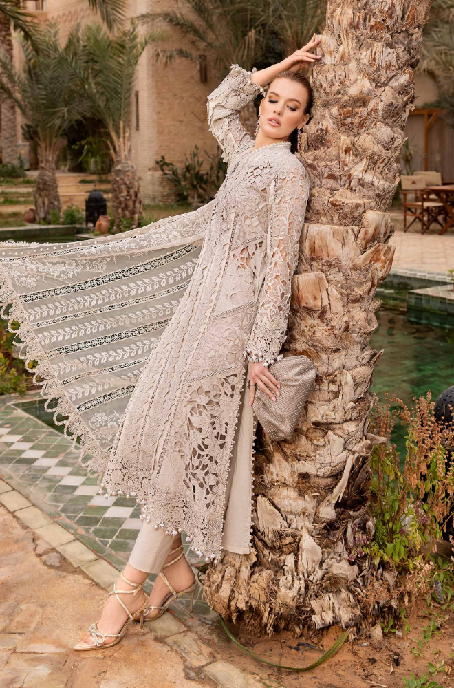 MARIA B - FULLY HEAVY EMBROIDERED ON COTTON  WEDDING COLLECTION - ES1778