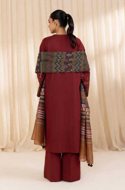 Sapphire - Embroidered Dhanak Unstitched 3PC Set - ES1761