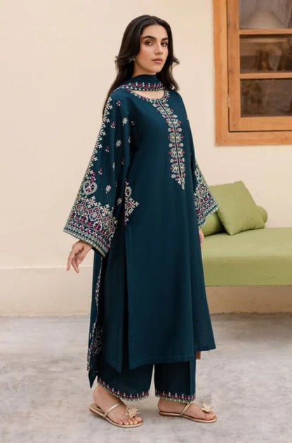 Batik - Lawn 3PC Unstitched Embroidered Shirt with Chiffon Dupatta - ES1234